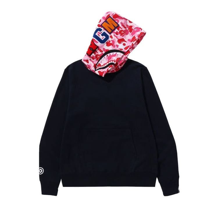 BAPE ABC Camo Shark Pullover Hoodie Navy