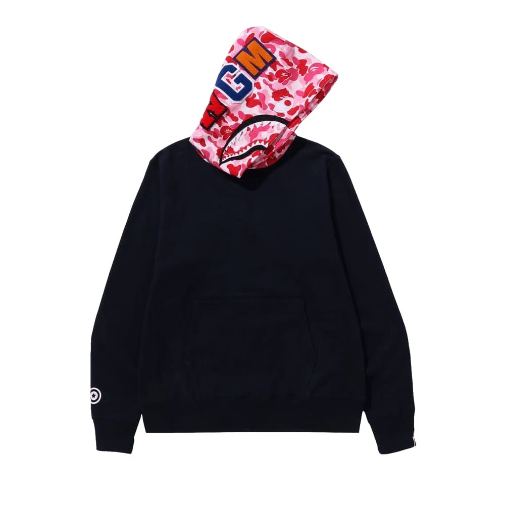 BAPE ABC Camo Shark Pullover Hoodie Navy