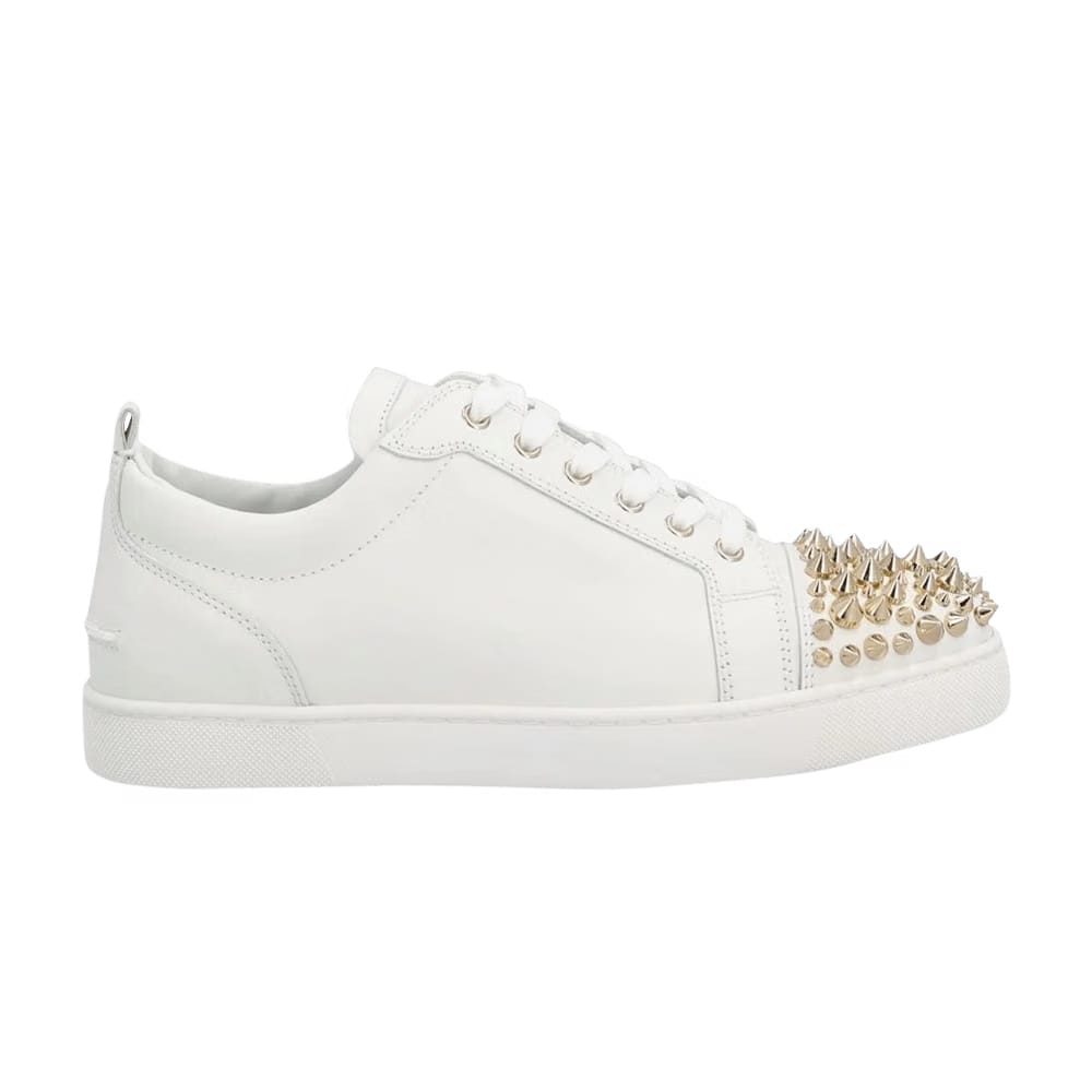 Christian Louboutin Louis Junior Spikes White Gold Spikes
