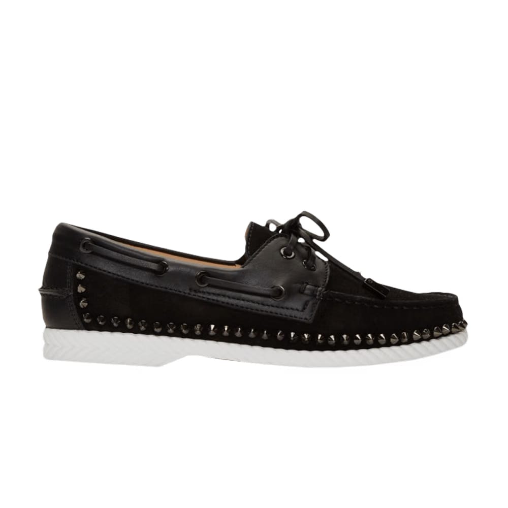 Christian Louboutin Steckel Flat Crosta Wax Black Gun