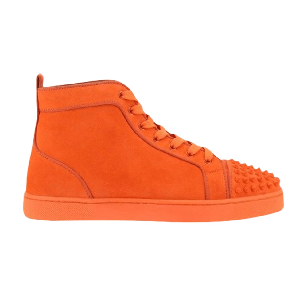 Christian Louboutin Lou Spikes Orlato Flat High Orange