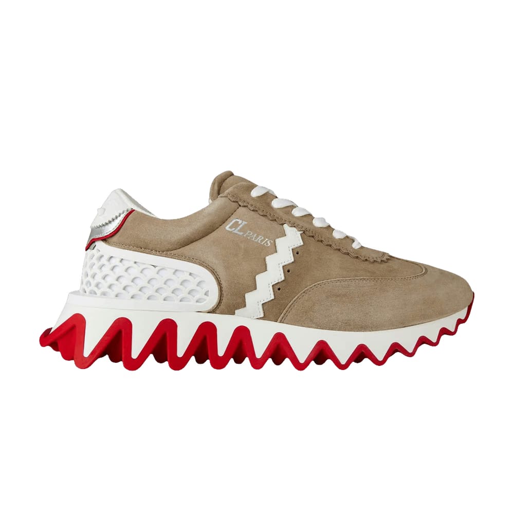 Christian Louboutin Loubishark Flat Saharienne White