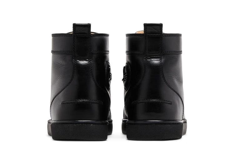 Christian Louboutin Louis Flat Calf Spikes Black