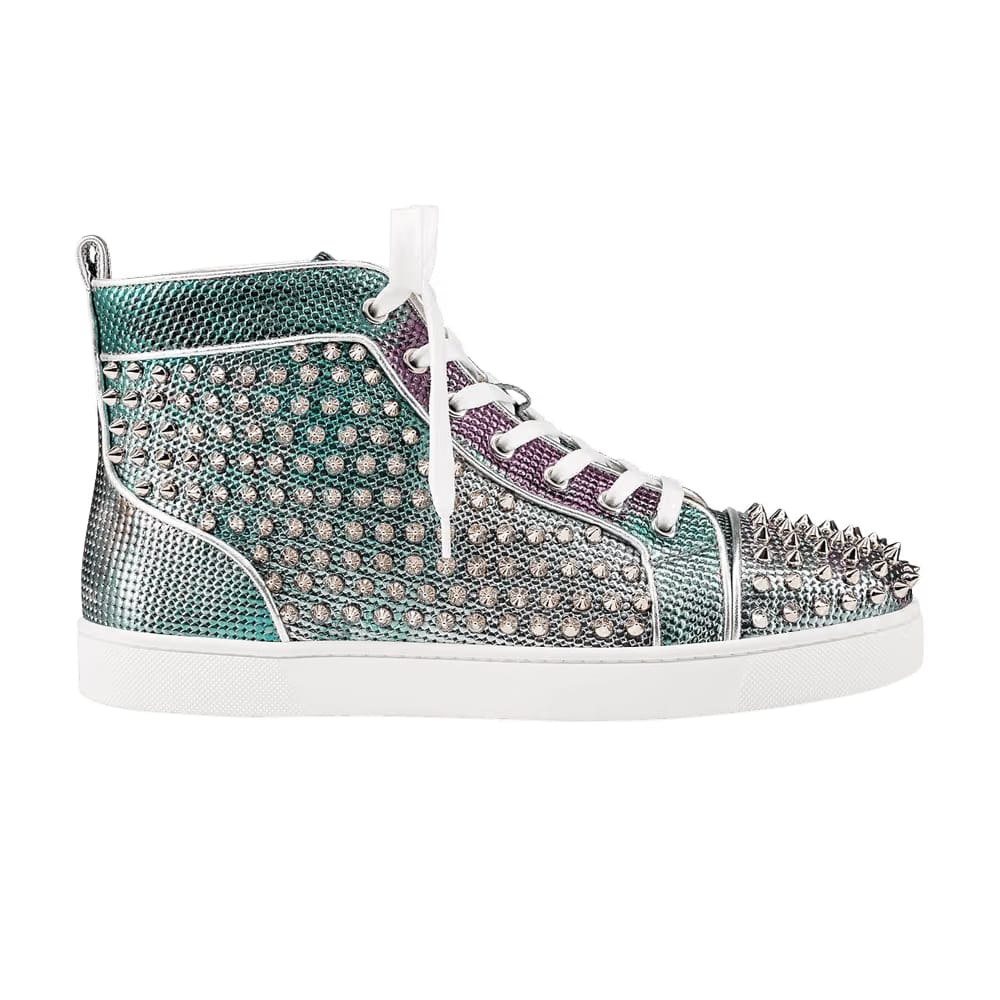 Christian Louboutin Louis Orlato Spikes Multi Silver