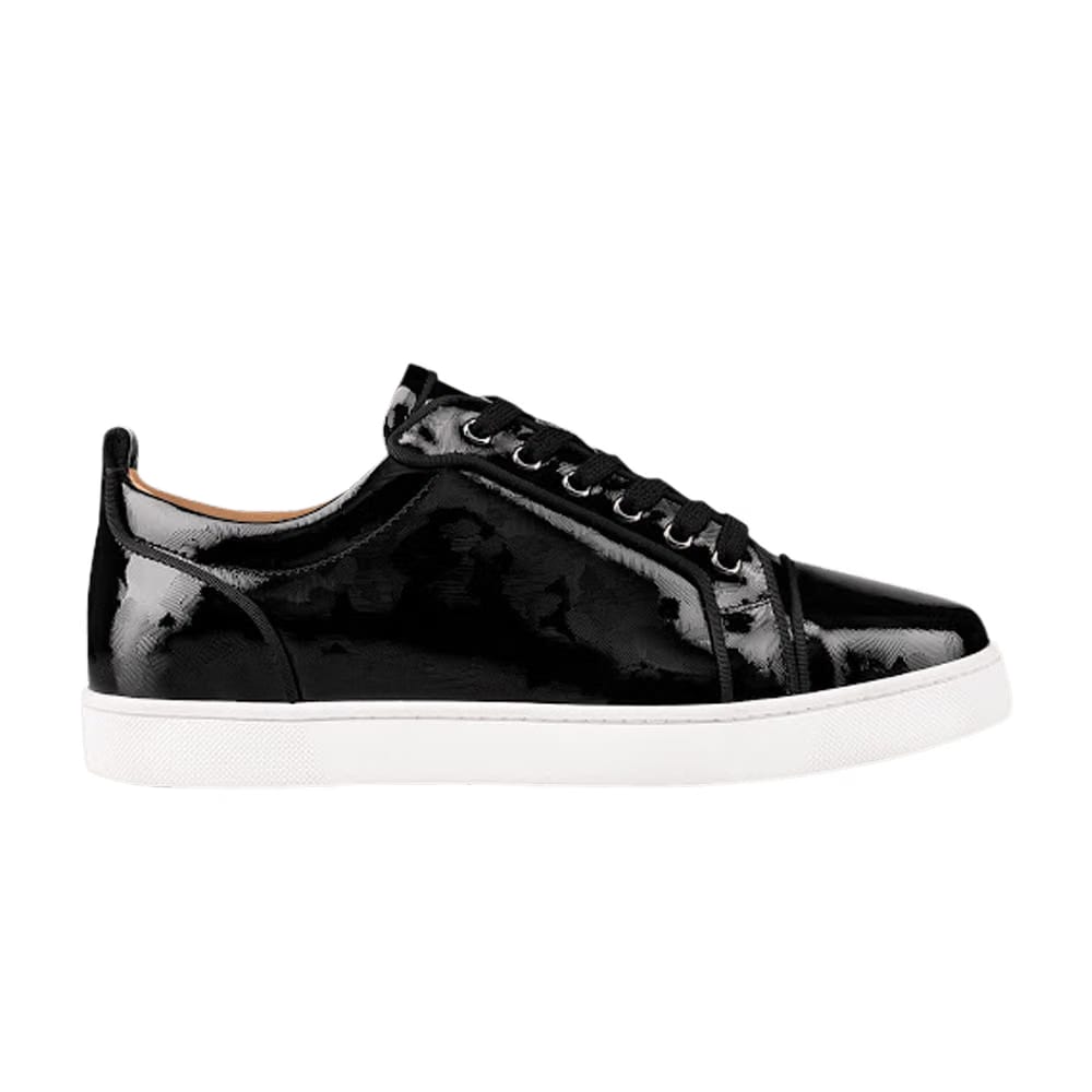 Christian Louboutin Louis Junior Orlato Flat Black Patent
