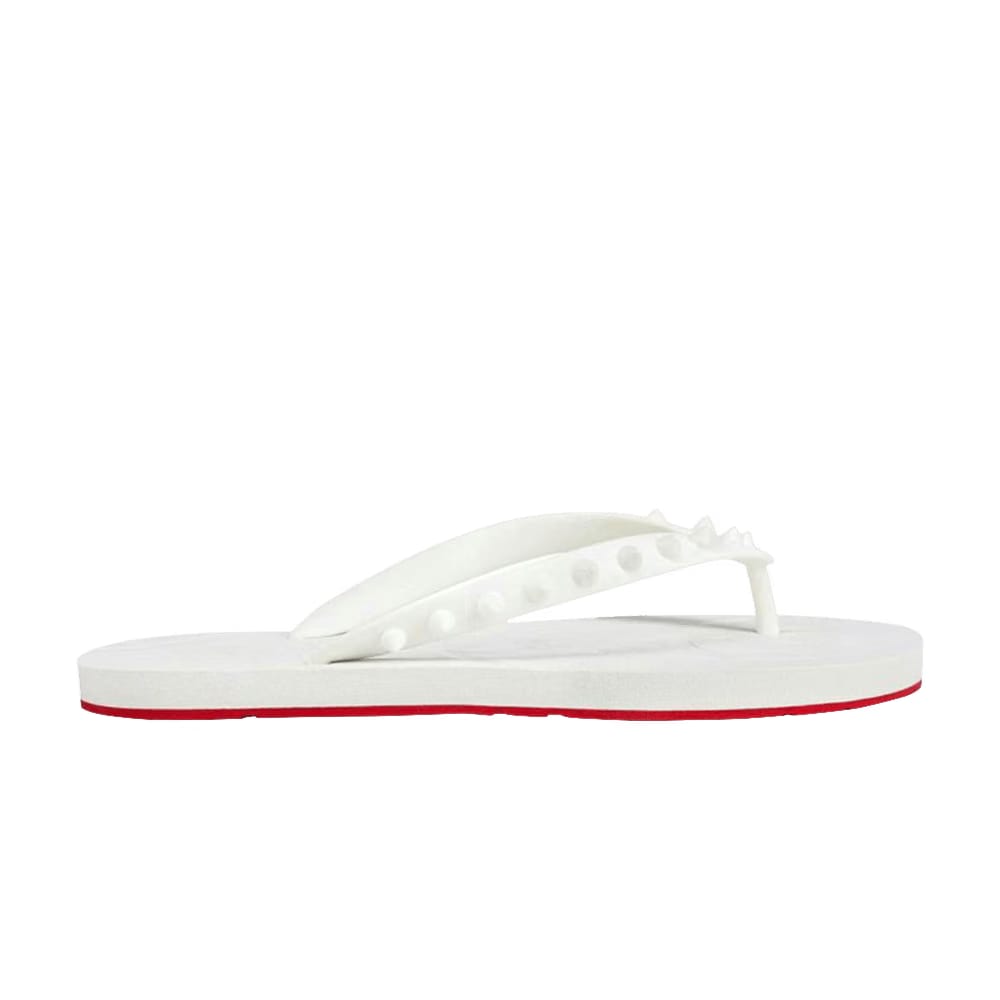 Christian Louboutin Loubi Flip Slide White White (Women's)
