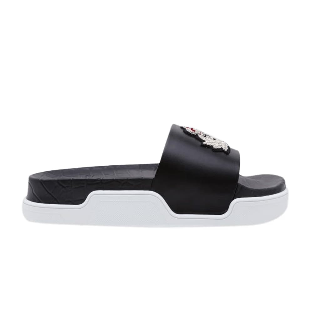 Christian Louboutin Pool Fun Slide Black Silver