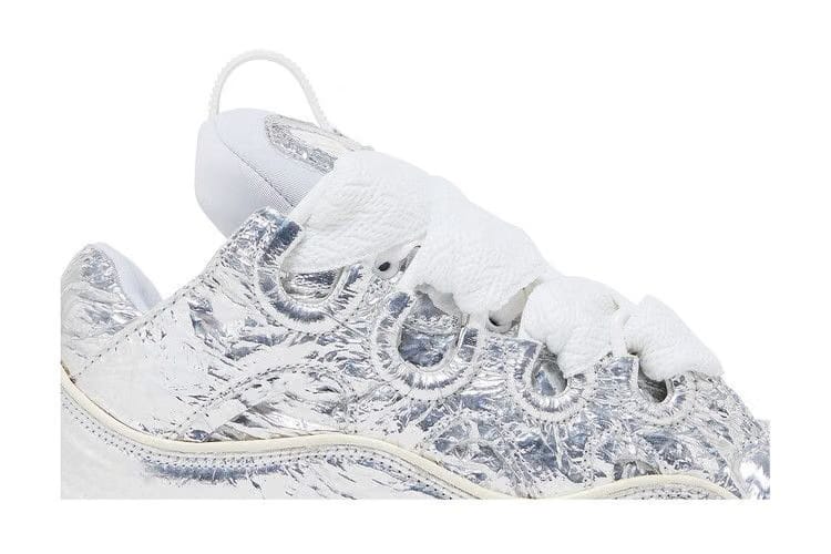 Lanvin Curb Sneaker Metallic Effect - Silver