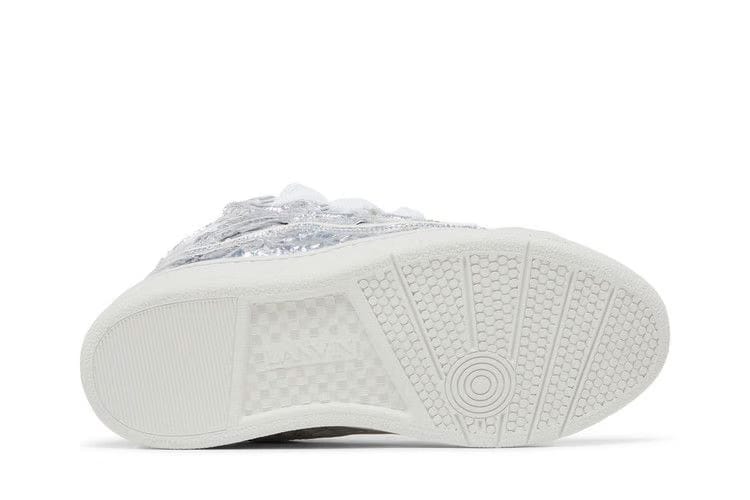 Lanvin Curb Sneaker Metallic Effect - Silver