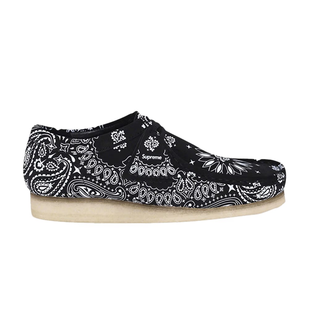 Supreme x Clarks Wallabee Black Bandana