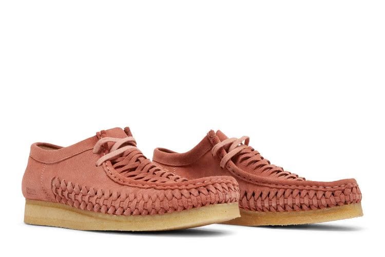 Clarks Supreme x Woven Wallabee Pink