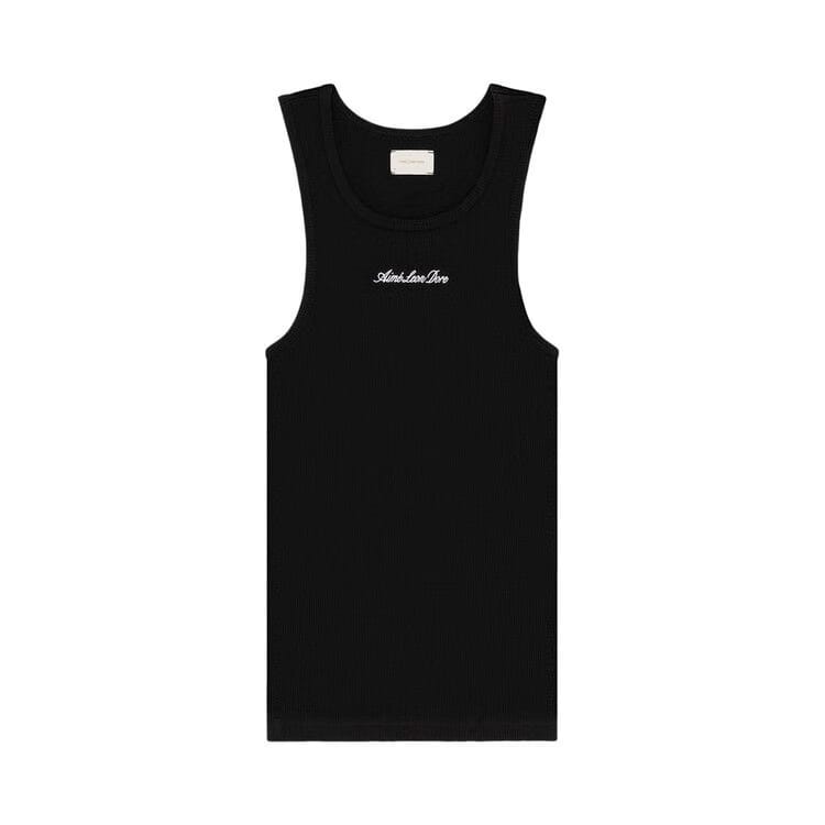 Aimé Leon Dore Embroidered Logo Tank Top Jet Black