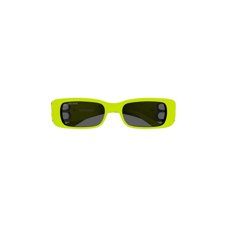 Balenciaga Rectangular Sunglasses Yellow/Silver/Grey