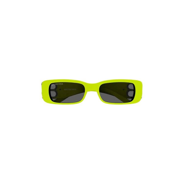 Balenciaga Rectangular Sunglasses Yellow/Silver/Grey