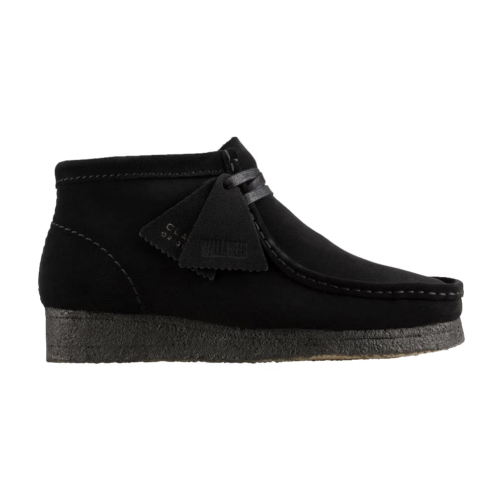 Clarks Wmns Wallabee Boot 'Black Suede'