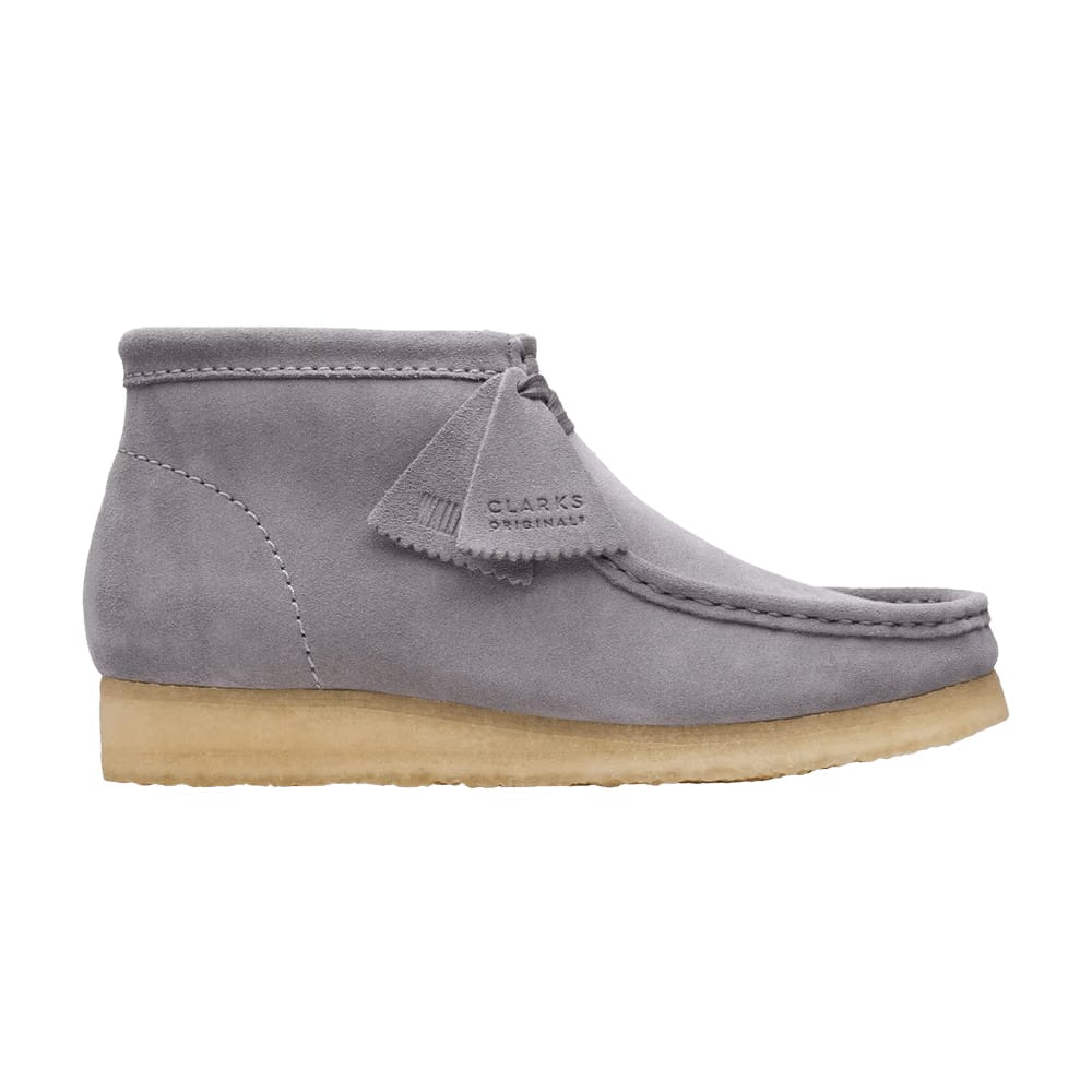 Clarks Wallabee Boot Grey Suede