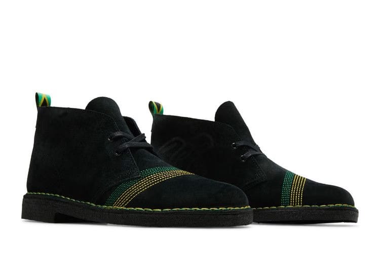 Jamaica x Clarks Desert Boot Black