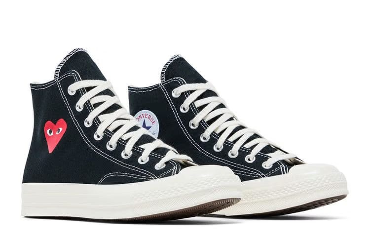 Comme des Garçons PLAY x Converse Chuck 70 High Small Red Heart - Black
