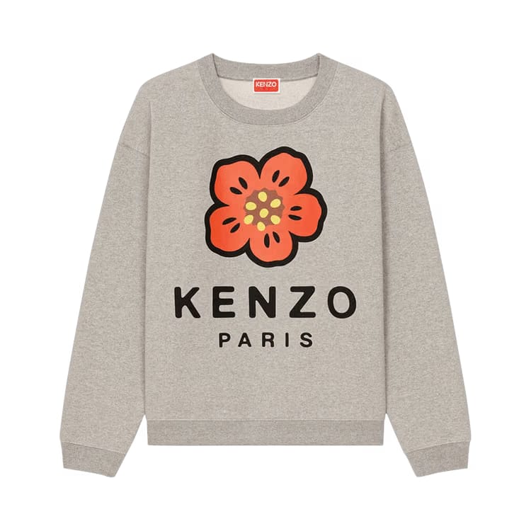 Kenzo Broke Flower Sweatshirt Pearl Grey