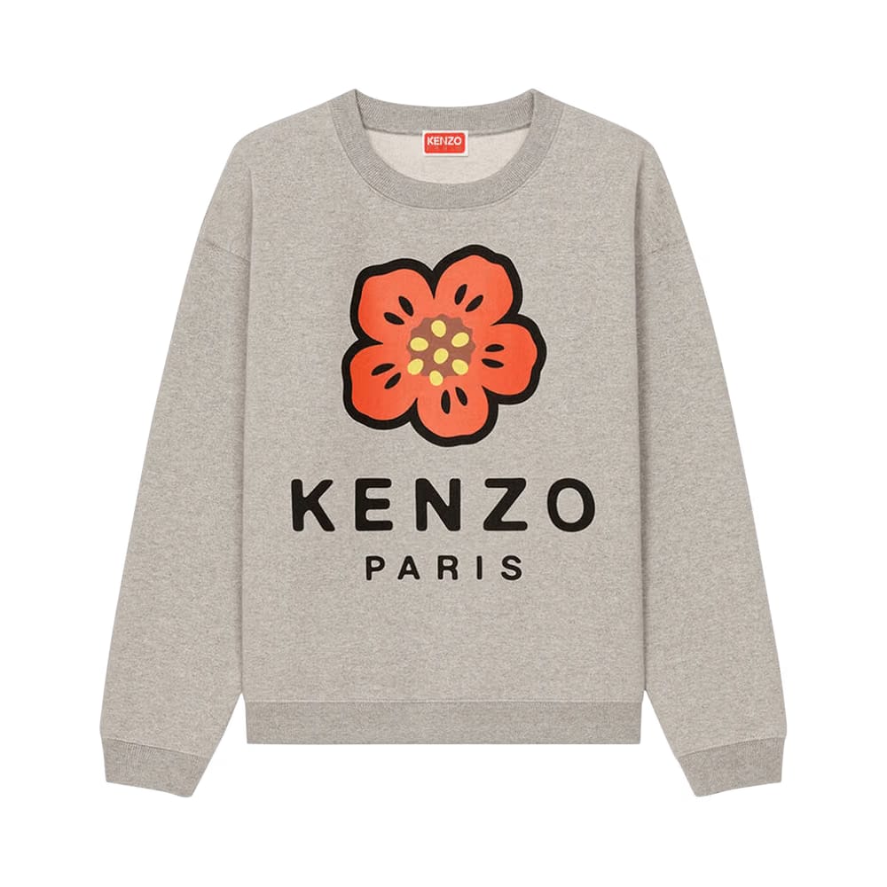 Kenzo Broke Flower Sweatshirt Pearl Grey