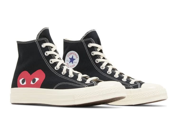 Comme des Garçons PLAY x Converse Chuck 70 High Black 2023