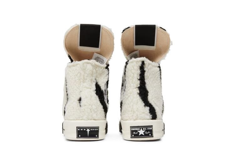 Rick Owens x Converse DRKSHDW TURBODRK Chuck 70 High Zebra