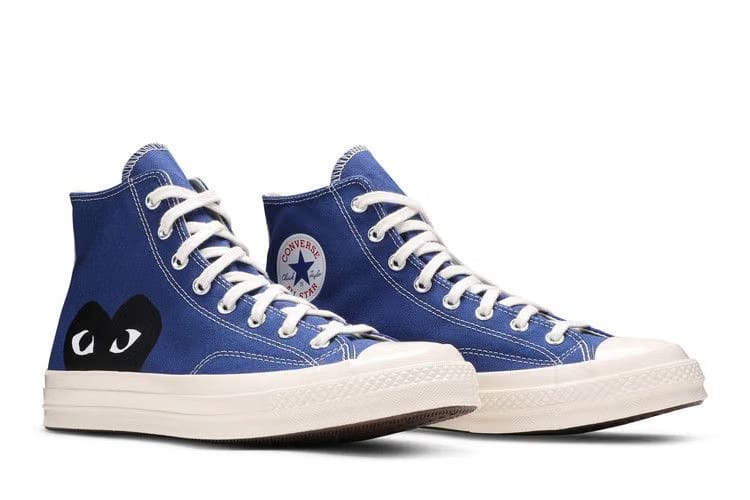 Comme des Garçons PLAY x Converse Chuck 70 High Blue Quartz