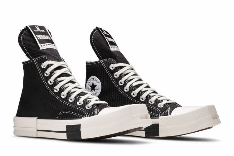 Rick Owens x Converse TURBODRK Chuck 70 High Black