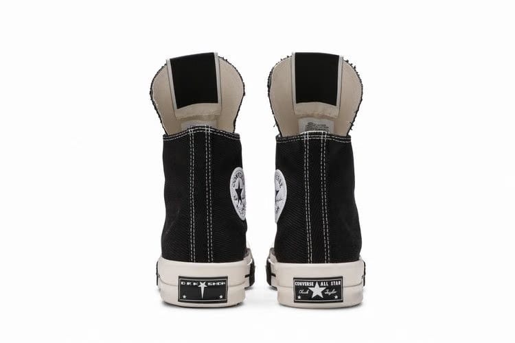 Rick Owens x Converse TURBODRK Chuck 70 High Black