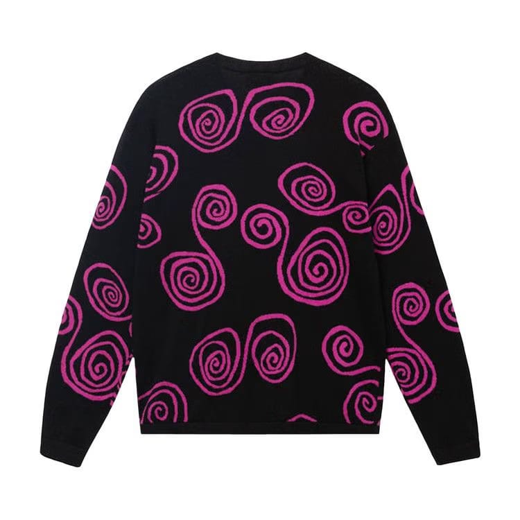 Stussy Hand Drawn S Sweater Black