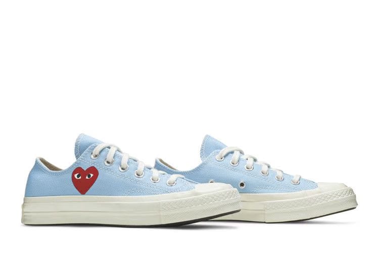 Comme des Garçons PLAY x Converse Chuck 70 Low Bright Blue
