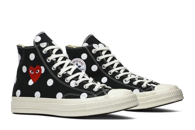 Comme des Garçons x Converse Chuck Taylor All Star 70 Hi Black Polka Dot