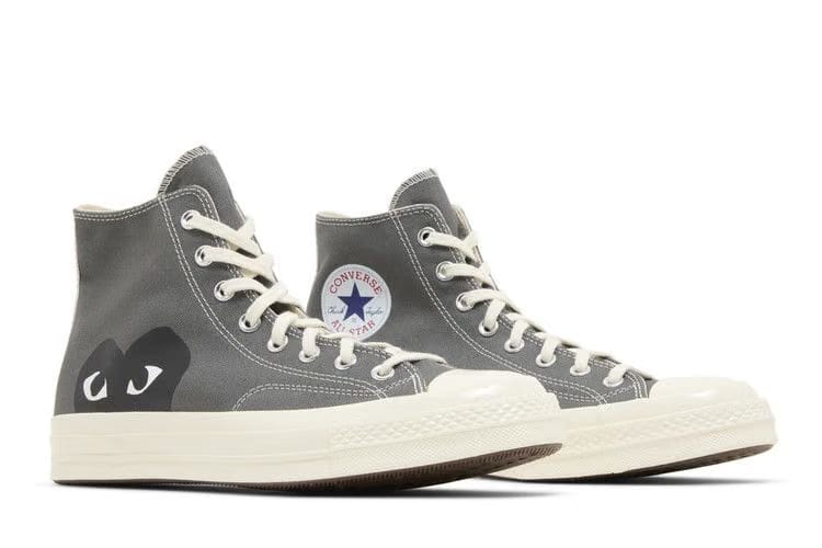 Converse Comme des Garçons PLAY x Chuck 70 High Steel Gray 2023