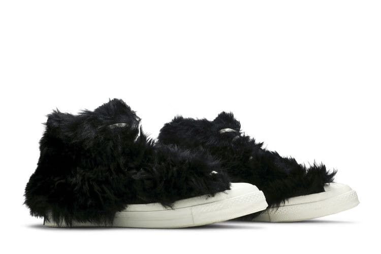 AMBUSH x Converse Chuck 70 High Fuzzy - Black Egret