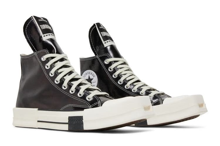 Rick Owens x Converse TURBODRK Chuck 70 High Black Lacquer