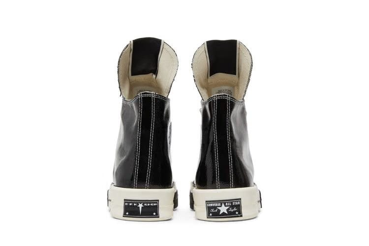 Rick Owens x Converse TURBODRK Chuck 70 High Black Lacquer
