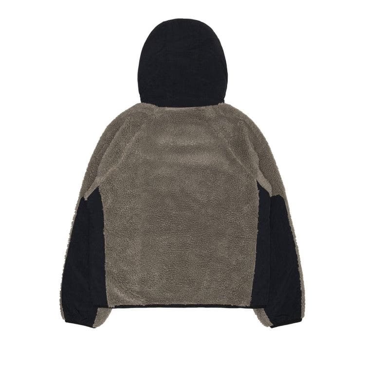 Stussy Sherpa Paneled Hooded Jacket Stone