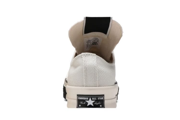 Rick Owens x Converse TURBODRK Chuck 70 Low Lily White