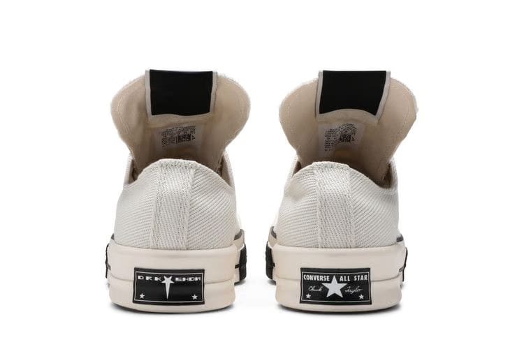 Rick Owens x Converse TURBODRK Chuck 70 Low Lily White