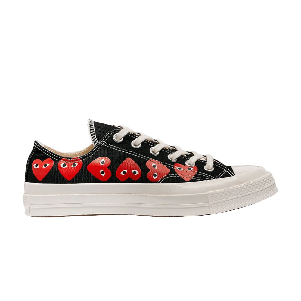 Comme des Garçons PLAY x Converse Chuck 70 Low Multi Heart - Black