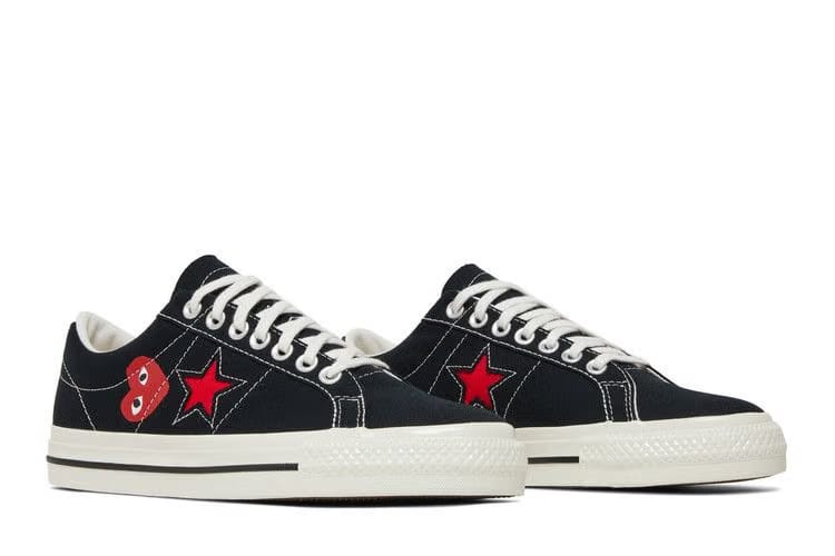 Comme des Garçons Play x Converse One Star Black White