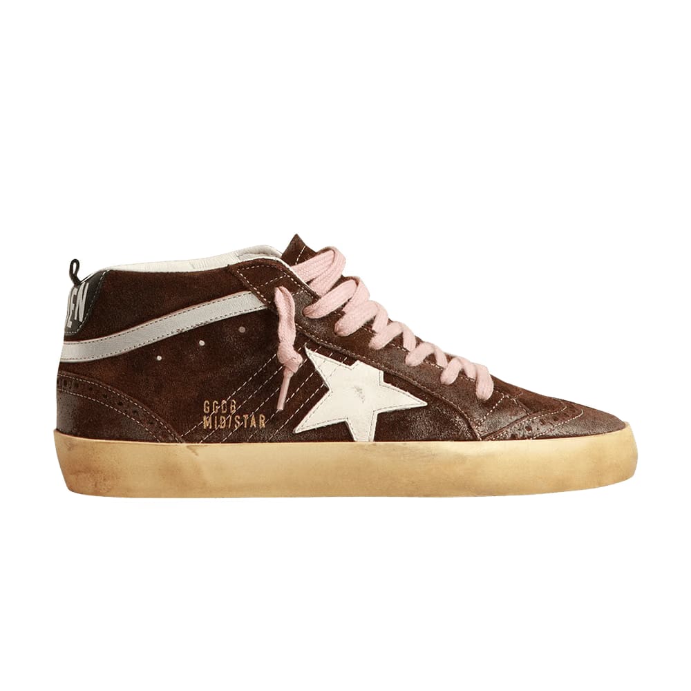 Golden Goose Wmns Mid Star 'Brown White'