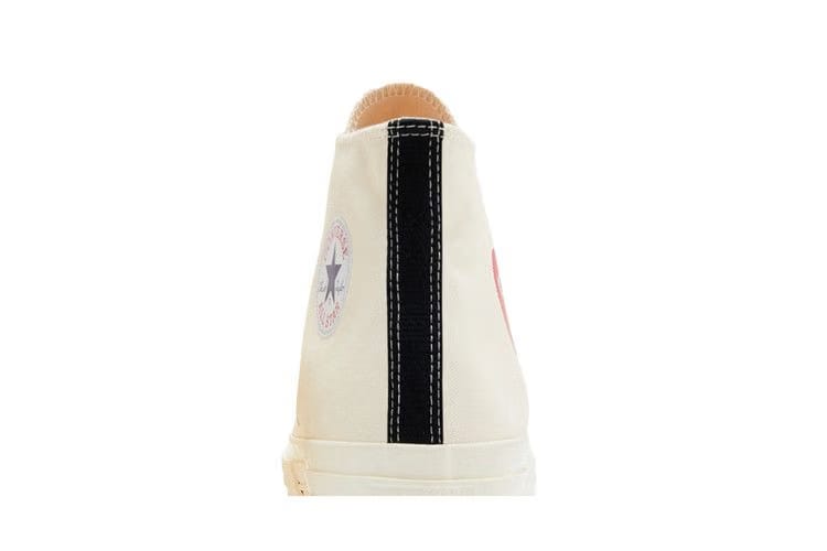 Comme des Garçons PLAY x Converse Chuck 70 High Single Heart - Milk