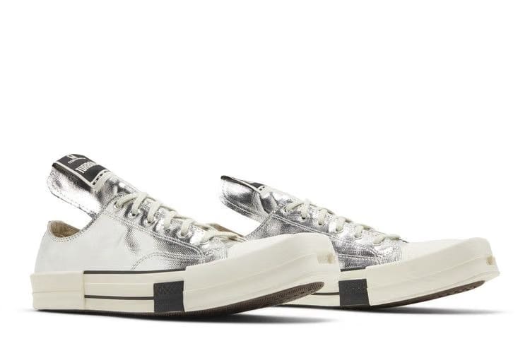 Rick Owens x Converse TURBODRK Chuck 70 Low Silver Lacquer