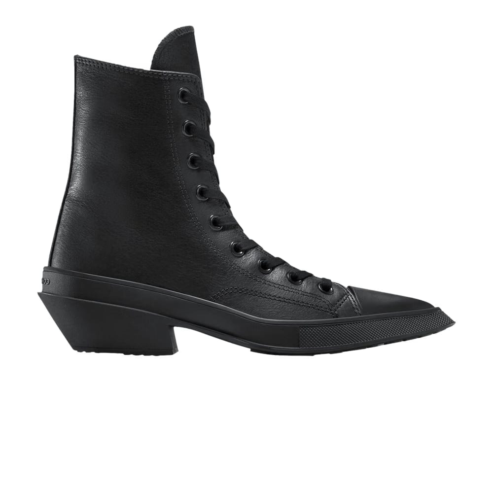 Converse Wmns Chuck 70 De Luxe Pointed Leather High 'Triple Black'