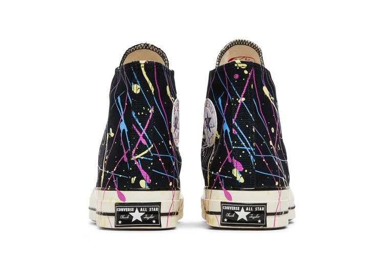 Converse Chuck 70 High Paint Splatter - Black