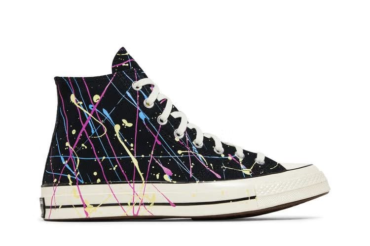 Converse Chuck 70 High Paint Splatter - Black