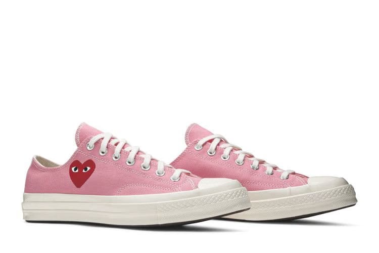 Converse Comme des Garçons PLAY x Chuck 70 Low Bright Pink