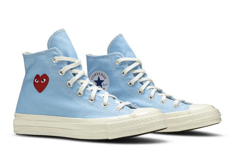 Comme des Garçons PLAY x Converse Chuck 70 High Bright Blue