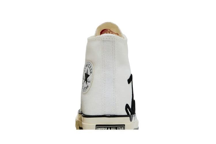 Converse Chuck 70 High Scripted Signature Print - White Egret